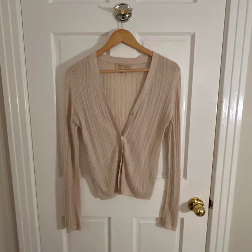 Philosophy Women's Cream and Tan Shirt
